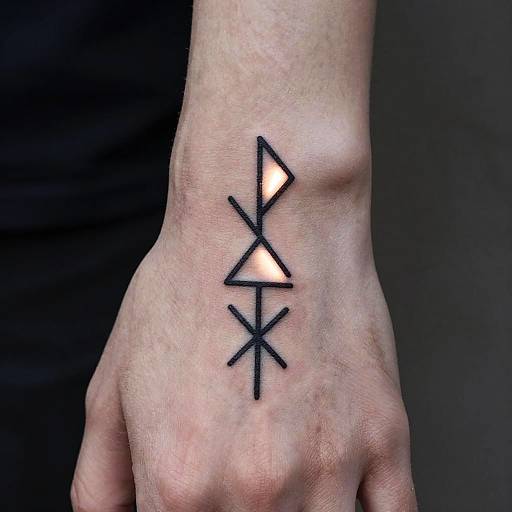 Elder Futhark Minimalist Tattoo Design