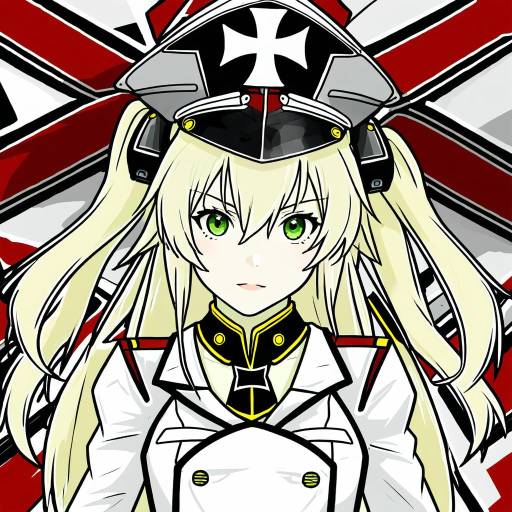 Illustration of Admiral hipper (azur lane), azur lane in the style of Oso (toolate)