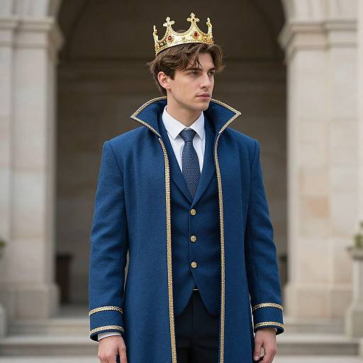 Regal Man in Fantasy Costume