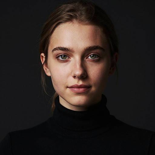 Dramatic Portrait of Young Woman