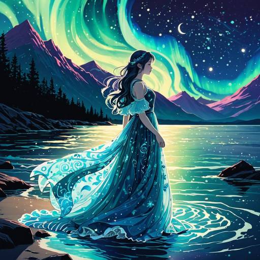 Anime Water Spirit by Aurora Borealis