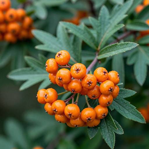 Vibrant Pyracantha Berries Cluster