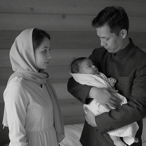 Tender Moments in a Wooden Room