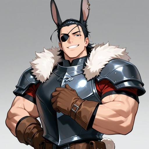 Heroic Bunny Boy with Attitude