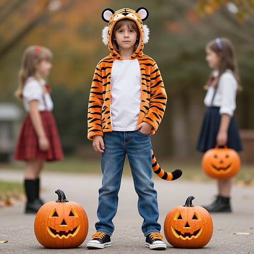Tiger Halloween Costume Outdoor Cosplay