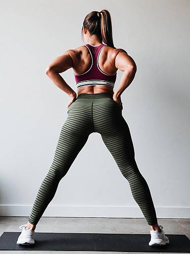 Dynamic Athlete in Stylish Fitness Attire