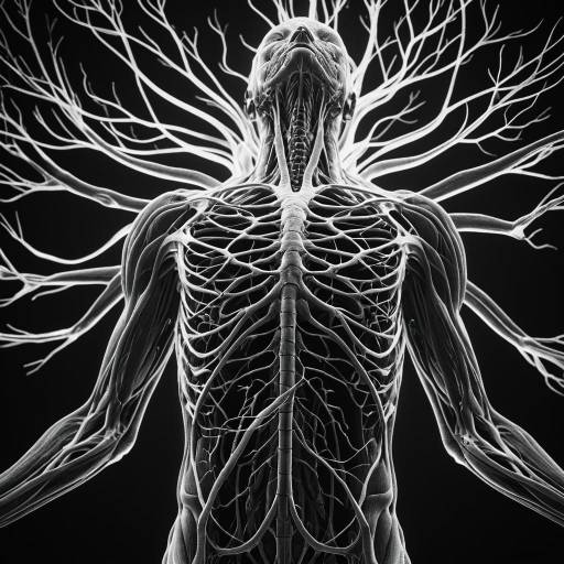 Artistic 3D Rendering of Human Nervous System