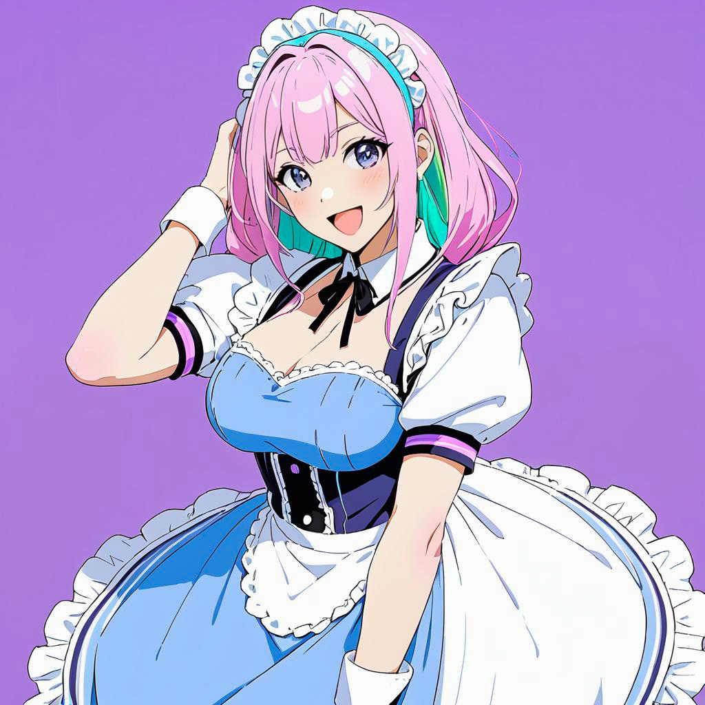 Joyful Maid in Blended Studio Colors