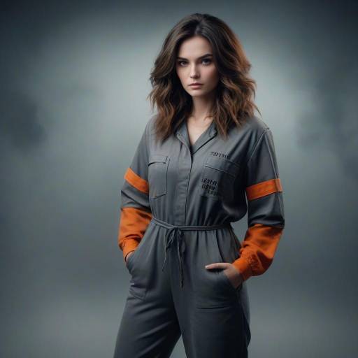 Rebellious Young Adult in Jail Outfit Rebellious Young Adult in Jail Outfit