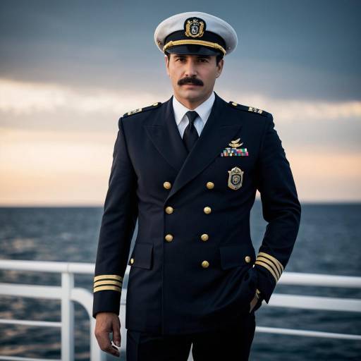 Harbor Patrol Captain in Uniform by the Sea