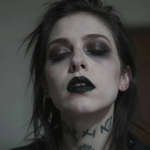 Eerie Portrait of a Pale Figure