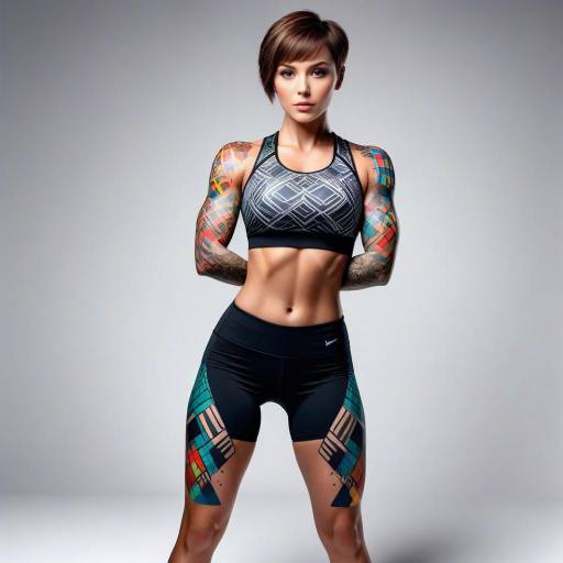 Stylish Workout Woman in Glamour Shot Stylish Workout Woman in Glamour Shot
