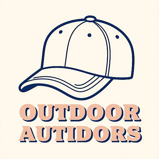 Retro Outdoor Logo with Baseball Cap