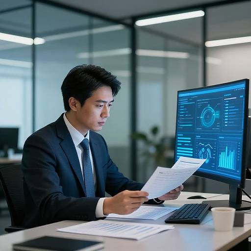 Mid-Level Executive in Modern Office