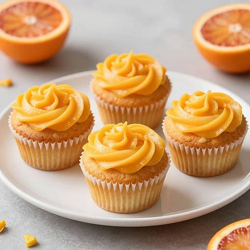 Vibrant Citrus Muffins with Orange Curd