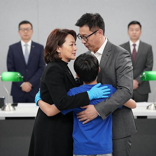 Emotional Family Reunion in News Studio