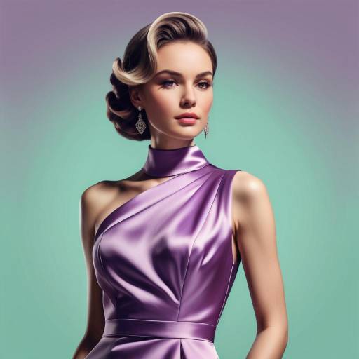 Glamorous Satin Portrait in Duotone