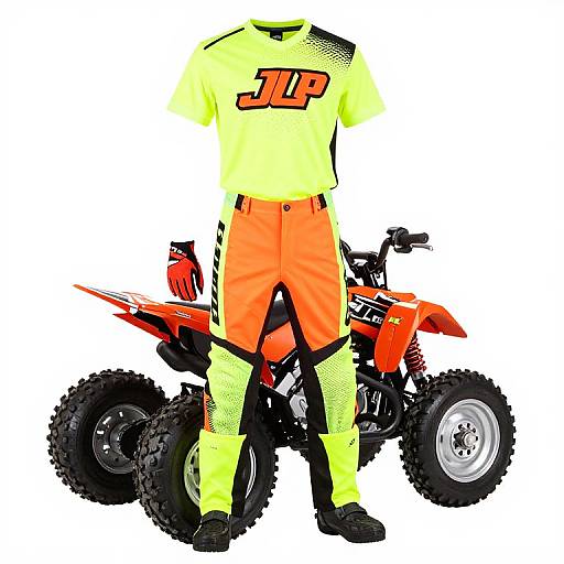 Kids' Neon Moto Cross Gear Set