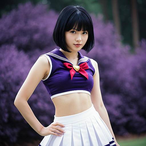 Sailor Saturn Cosplay Outdoors