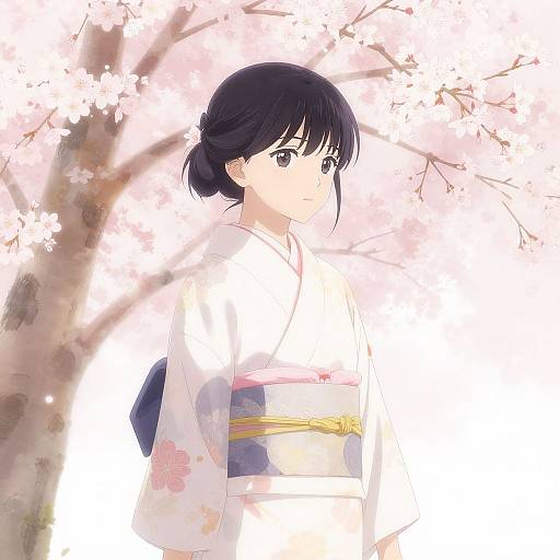 Vibrant Cherry Blossom Japanese Wallpaper