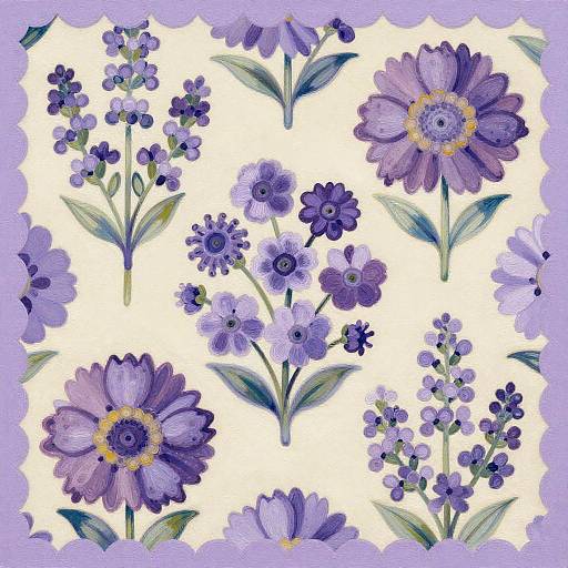 Colorful Floral Spiral Pattern Illustration