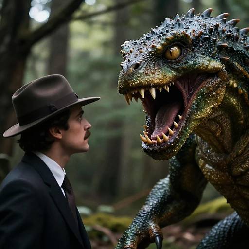 Intense Standoff in Enchanted Forest