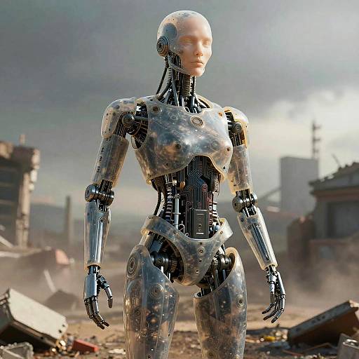 Cyborg in Post-Apocalyptic World