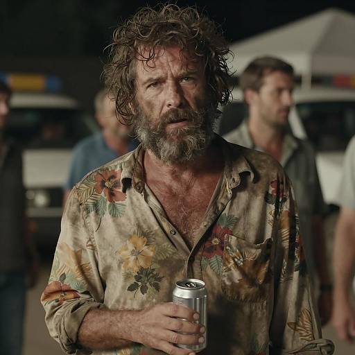 Portrait of a Disheveled Middle-Aged Man