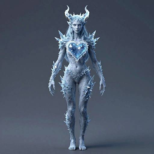 Frost Wraith with Crystal Icicle Horns