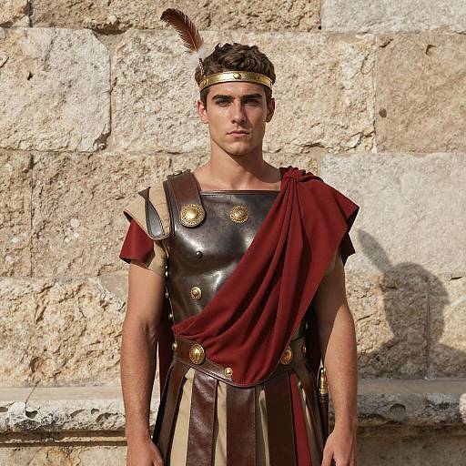 Photorealistic Young Roman Soldier Portrait