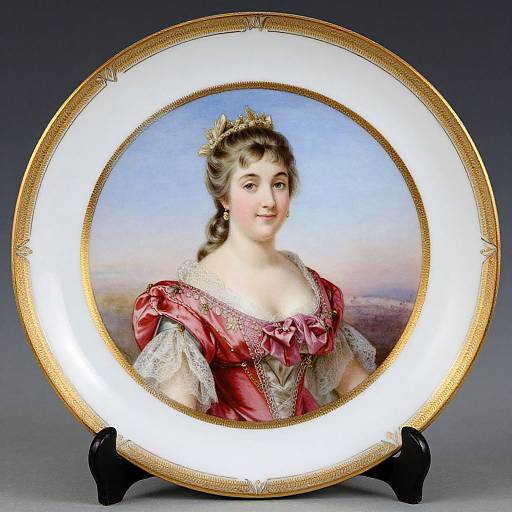 19th-Century Sevres Porcelain Plate