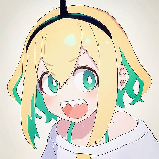 Illustration of Amano pikamee, voms in the style of Bob (biyonbiyon)