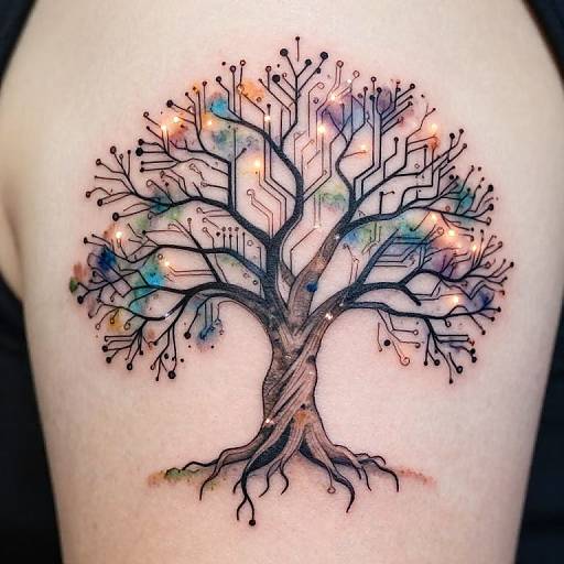 Abstract Neural Network Tree Tattoo