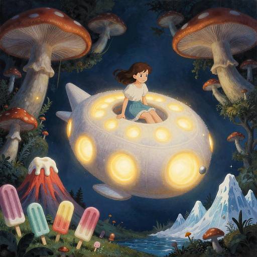 Surreal Fantasy Airship Adventure