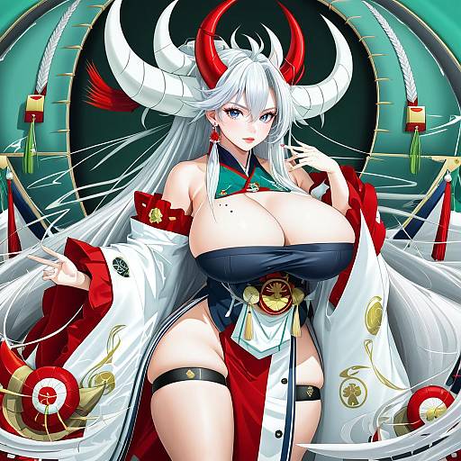 Illustration of Hakuryuu (azur lane), azur lane in the style of Salamander (hop-step)