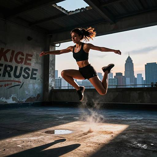 Urban Rooftop Dancer Training Intensity
