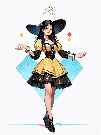 Bohemian Woman in Cream Lace Dress