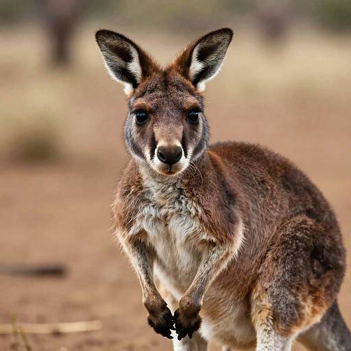 Cinematic Baby Kangaroo in Outback