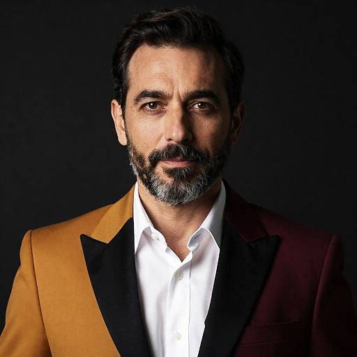 Confident Middle-Aged Man in Formal Attire