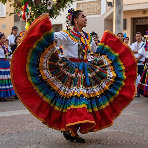 Folkloric Dancer in Motion