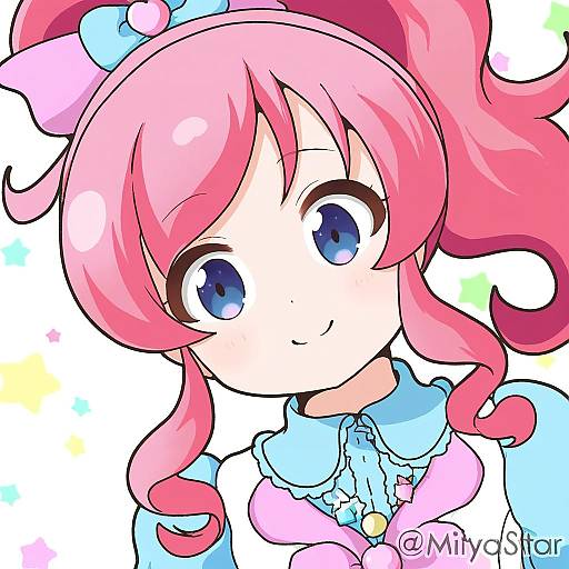 Illustration of Momoyama mirai, pretty series in the style of Mitya