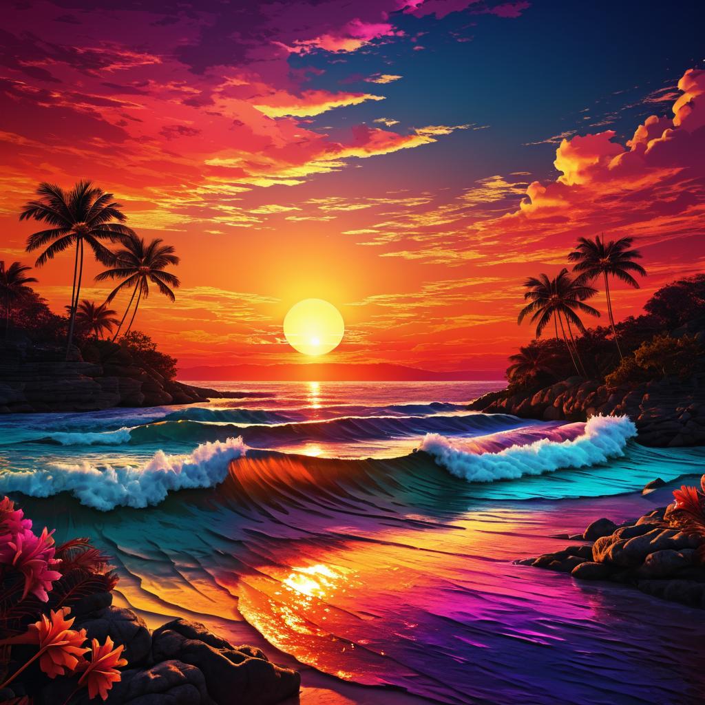 Digital Art: Stunning Sunset in Detail