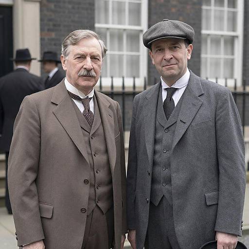 Two Men in Early 20th Century Suits