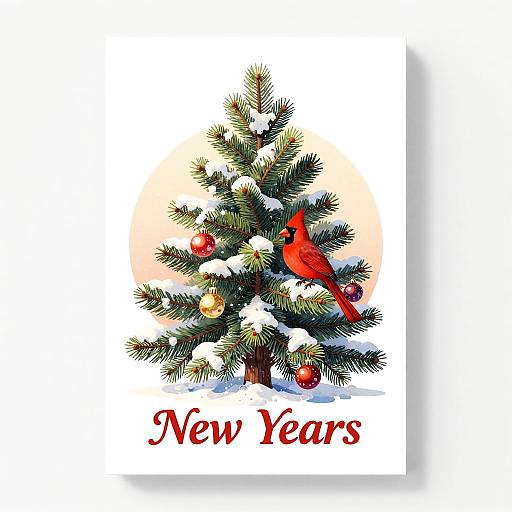 Mid-Century Modern New Year Card