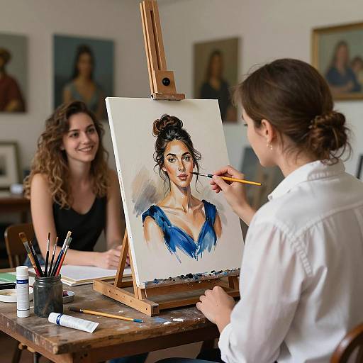 Intimate Studio Portrait of a Painter