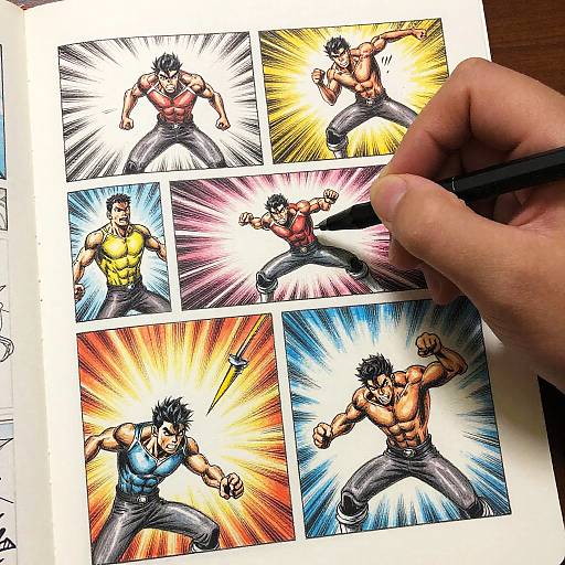 Dynamic Comic Scene Comes Alive