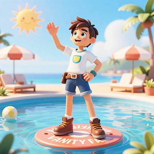 Tracer Caribbean Pool Party Editorial Glow