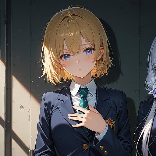 Illustration of Hanazawa teruki, mob psycho 100 in the style of Ayasugi tsubaki