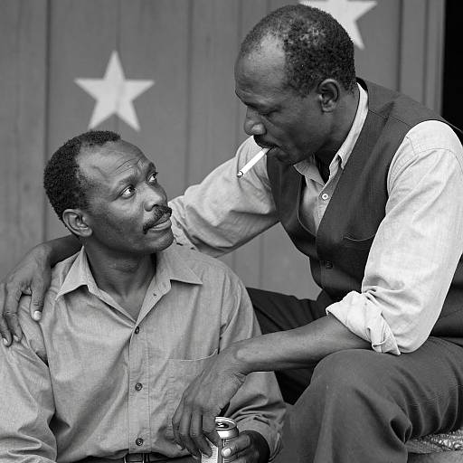 Capturing a Moment: Two Men Portrait