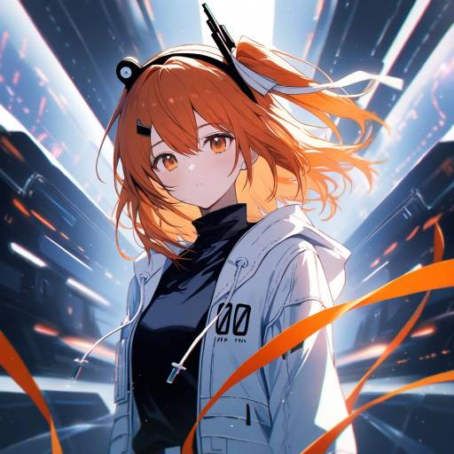 Futuristic Portrait of Adachi Rei
